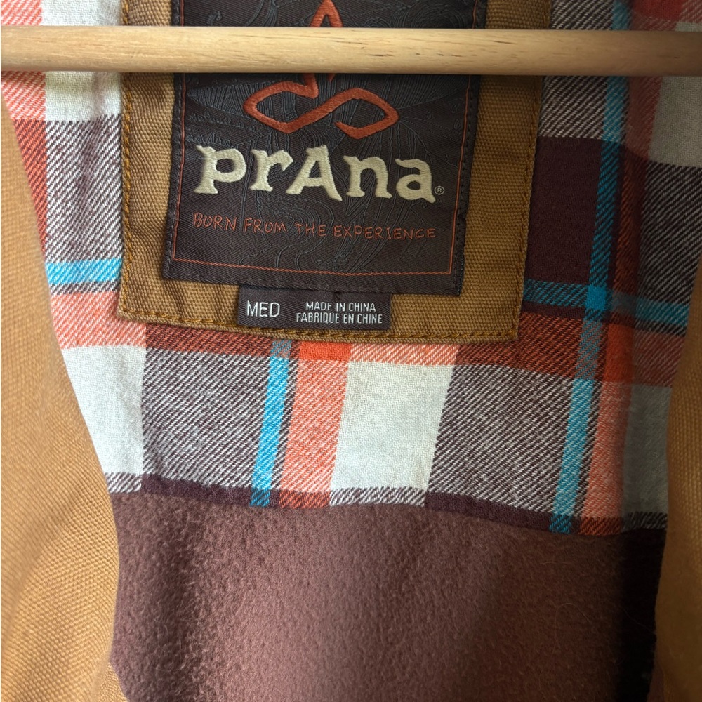 Prana Rawkus Jacket Coat Brown Canvas Utility Size Medium - Picture 3 of 5